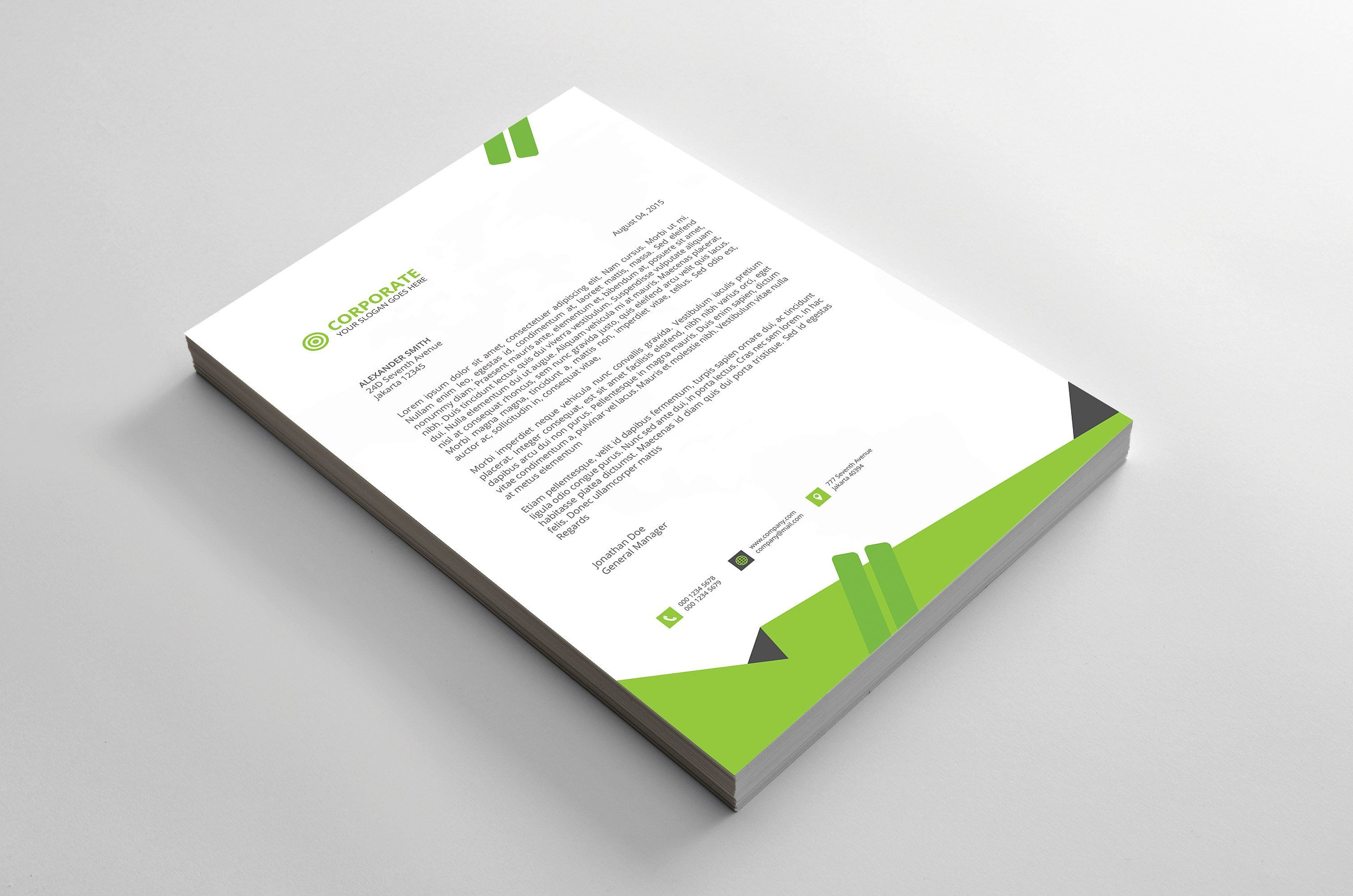 Letterhead by Ui Ux Designer On Creativemarket Of Free Business Card Templates Psd