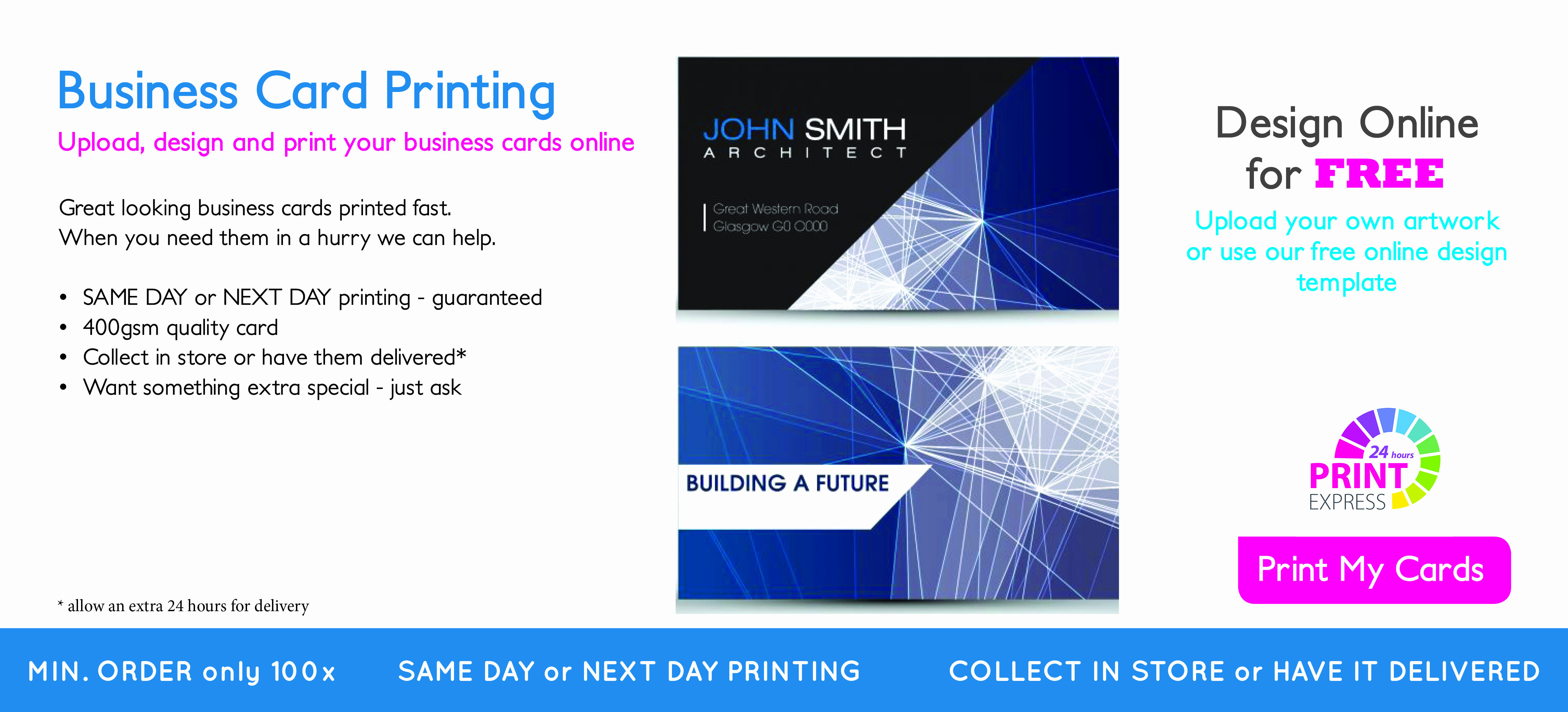 local business card printing new self service copy and print shop glasgow same day printing of local business card printing