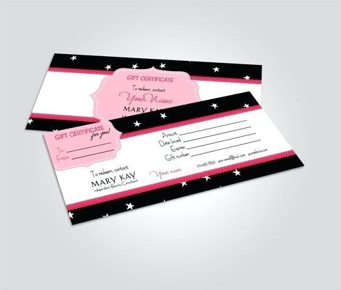 Mary Kay Gift Certificates Certificate Stars Free Template Of Mary Kay Business Card Template