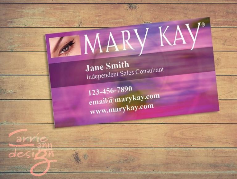 Mary Kay Business Cards Templates Free AMP