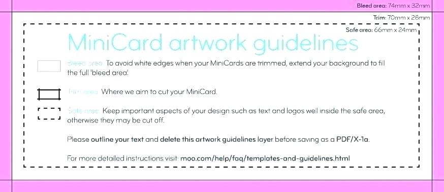 Mini Card Template Of Mini Business Cards Template