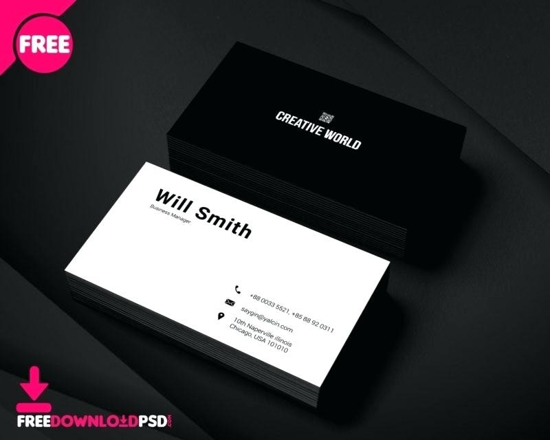 minimal business card template free clean minimalist free c