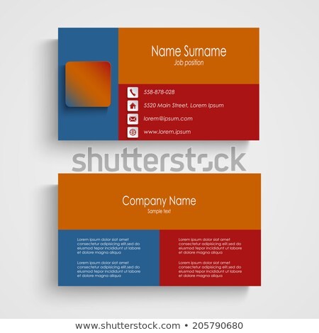 Modern Business Card Template Stock Vector Royalty Free Of Graphic Design Business Cards Templates