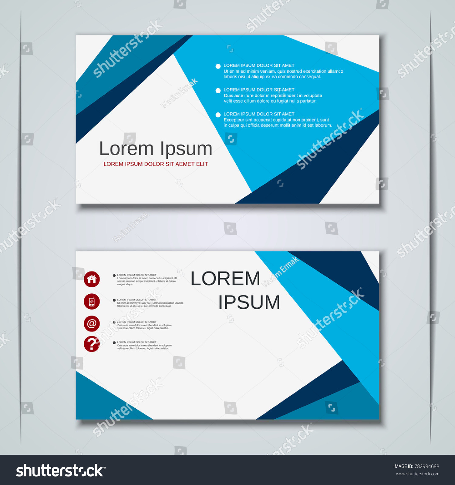 Modern Business Visiting Card Label Sticker Stock Vector Of Modern Business Cards Templates