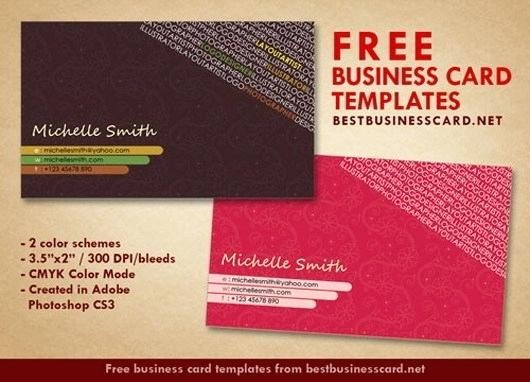 elegantly designed free business card templates artist photoshop cs6 template