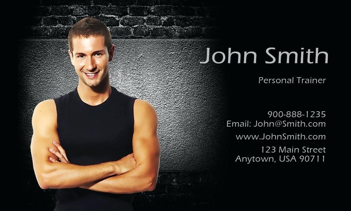 Personal Trainer Business Card Template Sport Gym Of Personal Trainer Business Card Template