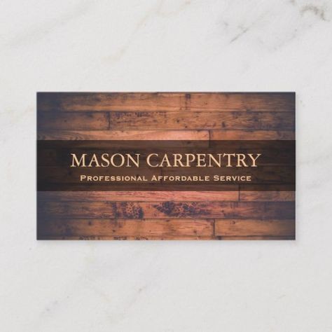 Premade Outdoors Nature Business Card Template Digital Print Of Carpenter Business Card Template