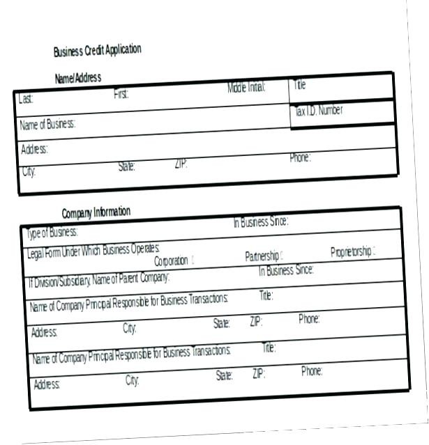 Printable Credit Application form for Businesses – Csponline Of Print Business Cards at Home Free Templates