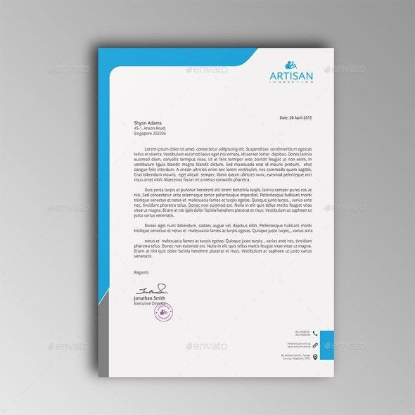 Professional Letter Heading Template Of Professional Business Card Template
