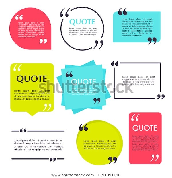 Quote Blank Template Design Elements Circle Stock Vector Royalty Of Blank Template for Business Cards
