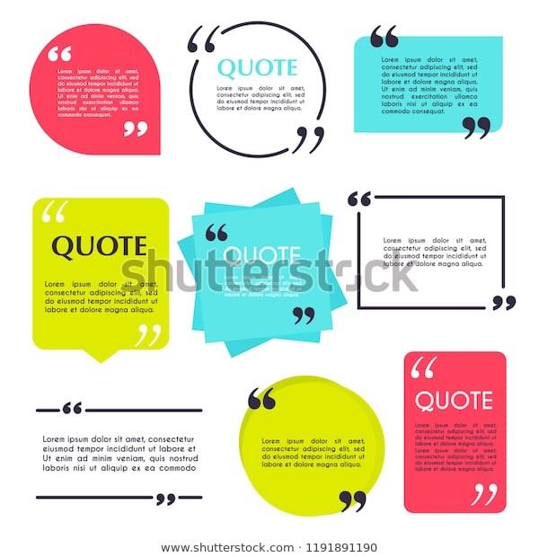 quote blank template design elements 600w