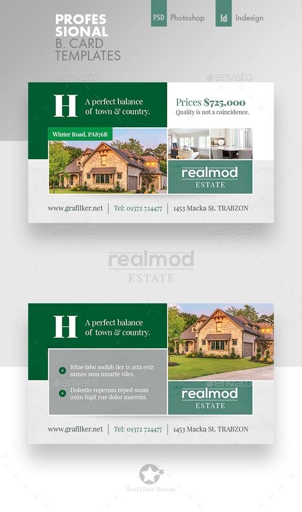 Real Estate Business Card Templates by Grafilker Of Real Estate Business Card Template