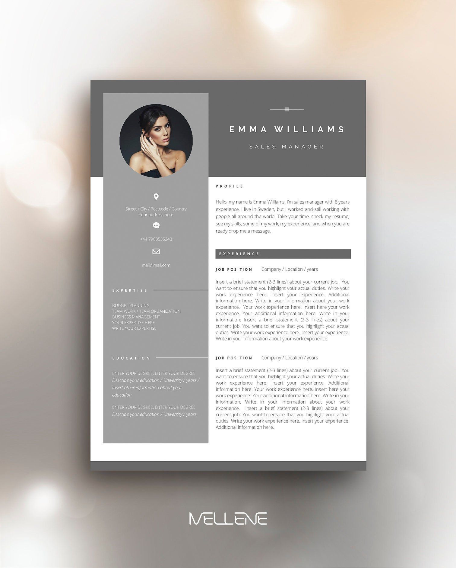 Resume Template 3 Page Cv Template Cover Letter Of Microsoft Business Card Templates