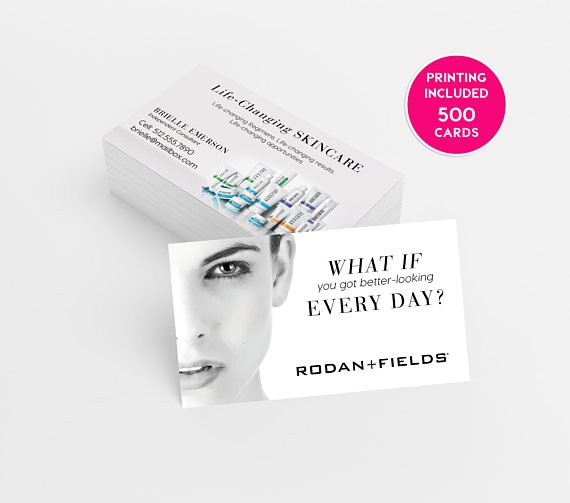 Rodan &amp; Fields Consultant 500 Business Cards Printed Of Hairdresser Business Card Templates