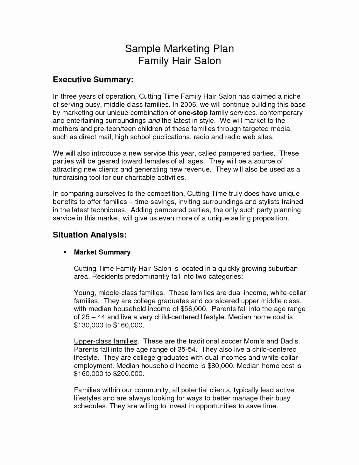 salon usiness plan free hair template valid nail sample doc