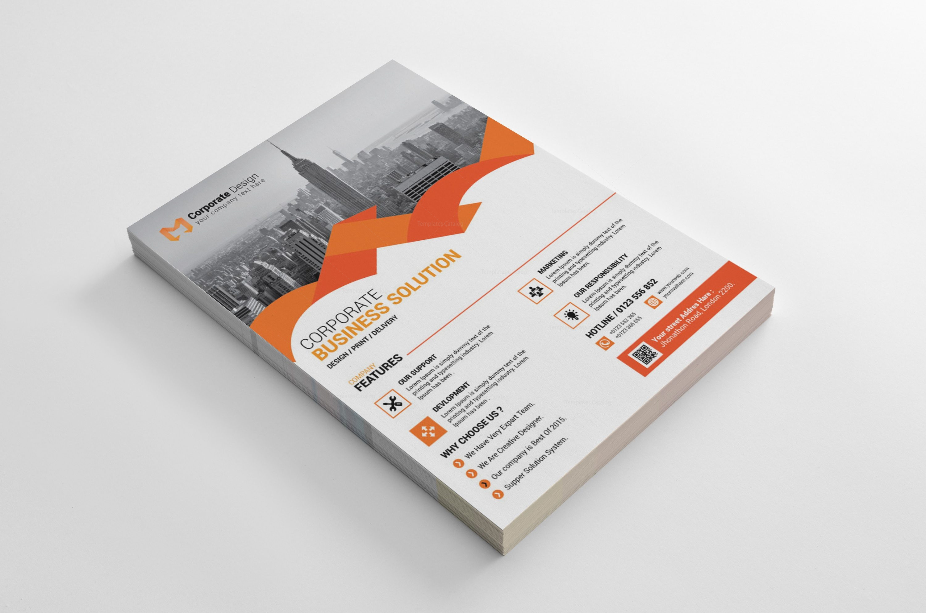 Sarasota Modern Business Flyer Design Template Of Business Card Template A4