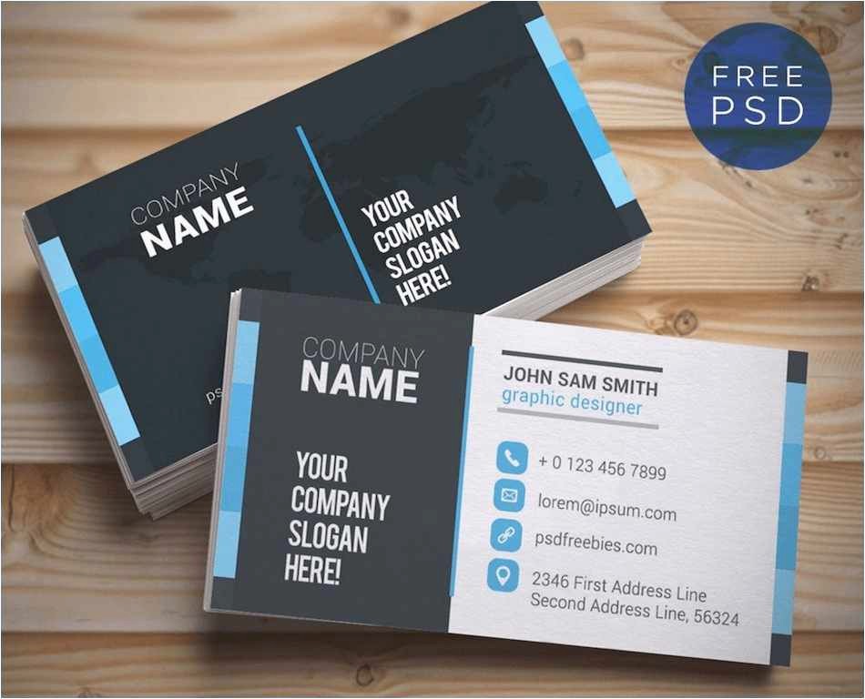 Simple Business Card Template Of Business Cards Template Illustrator