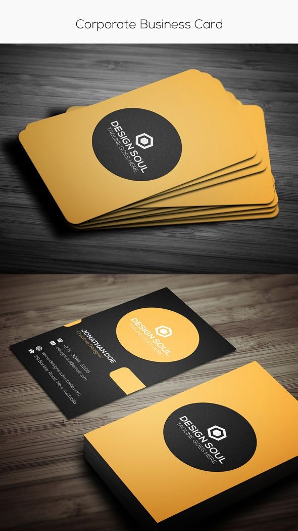 Simple Corporate Card Template Business Card Of Business Card Design Templates Photoshop