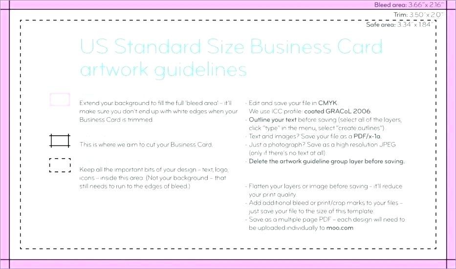 Standard Business Card Template Illustrator Dimensions Size Of Business Card Size Illustrator Template