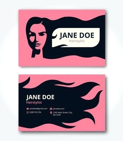 hairstylist business card template free vector art stock hair salon templates