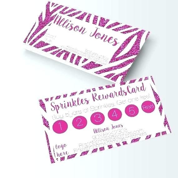 Tanning Salon Cut Out Punch Cards Customer Loyalty Business Card Of Scentsy Business Card Template