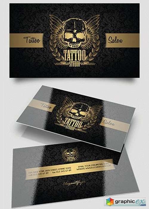 Tattoo Business Cards Templates Free Of Tattoo Business Card Templates