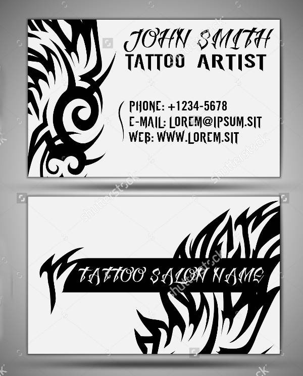 Tattoo Business Cards Templates Free Of Tattoo Business Card Templates