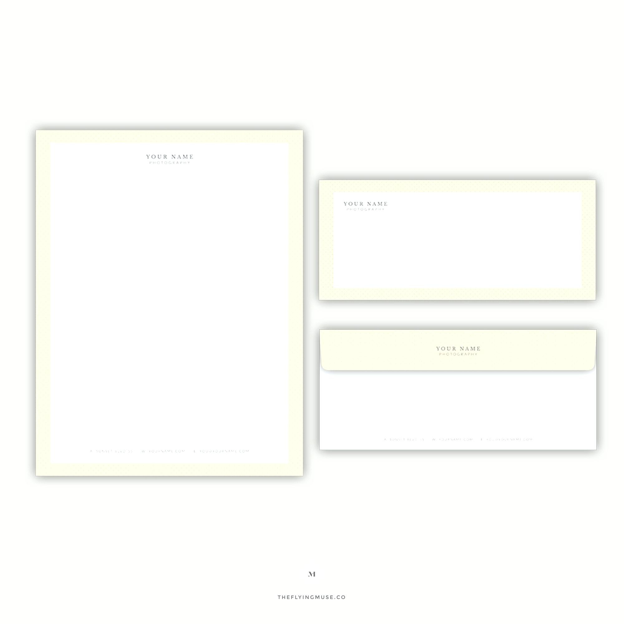 Template Stationery – Verypage Of Business Card Letterhead Envelope Template