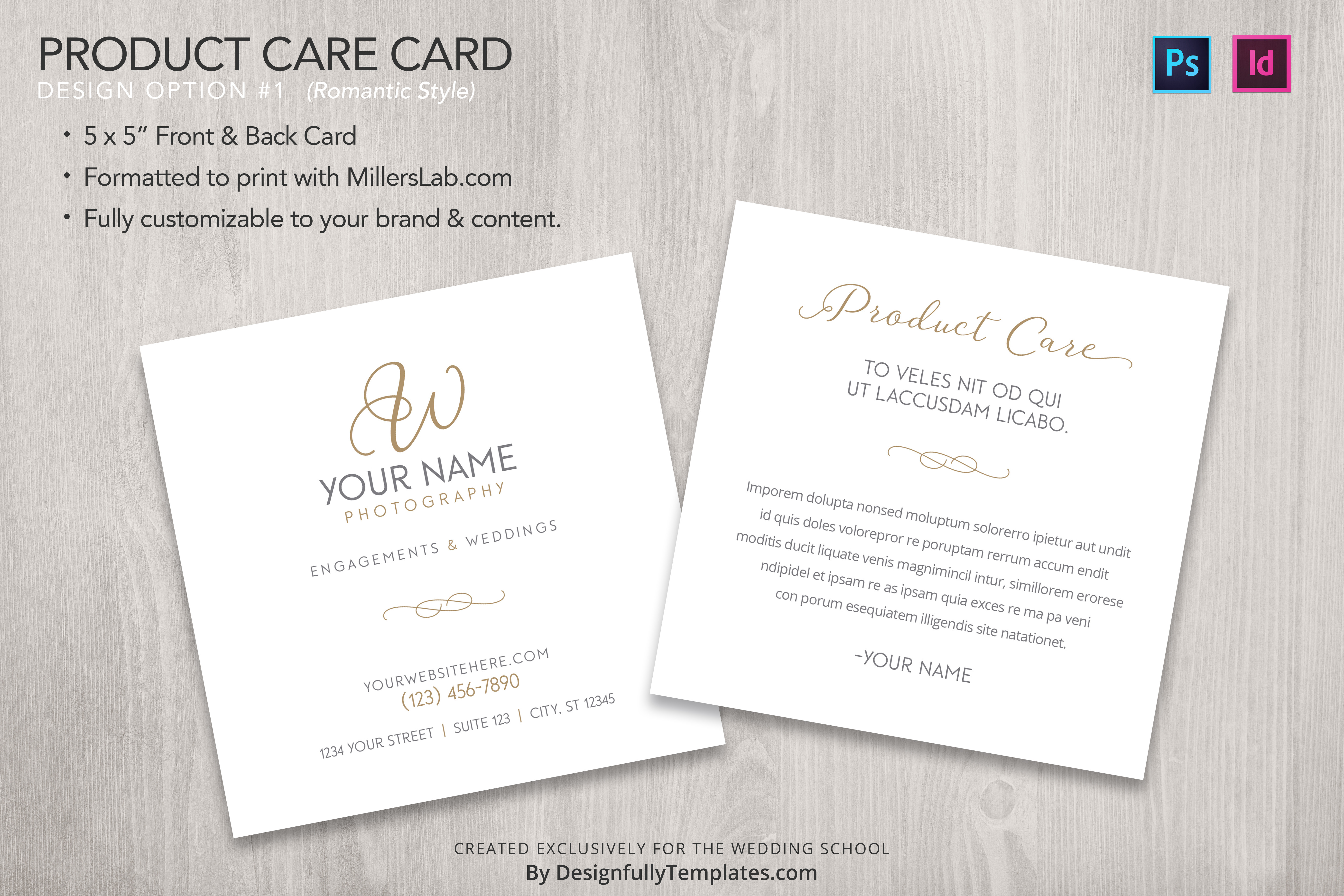Design 1 Product Card Card Template Preview