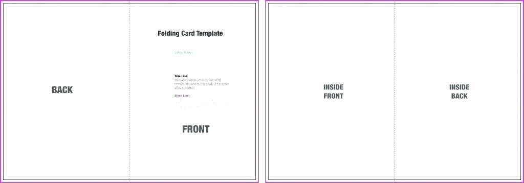 Tri Fold Card Template Of Tri Fold Business Card Template