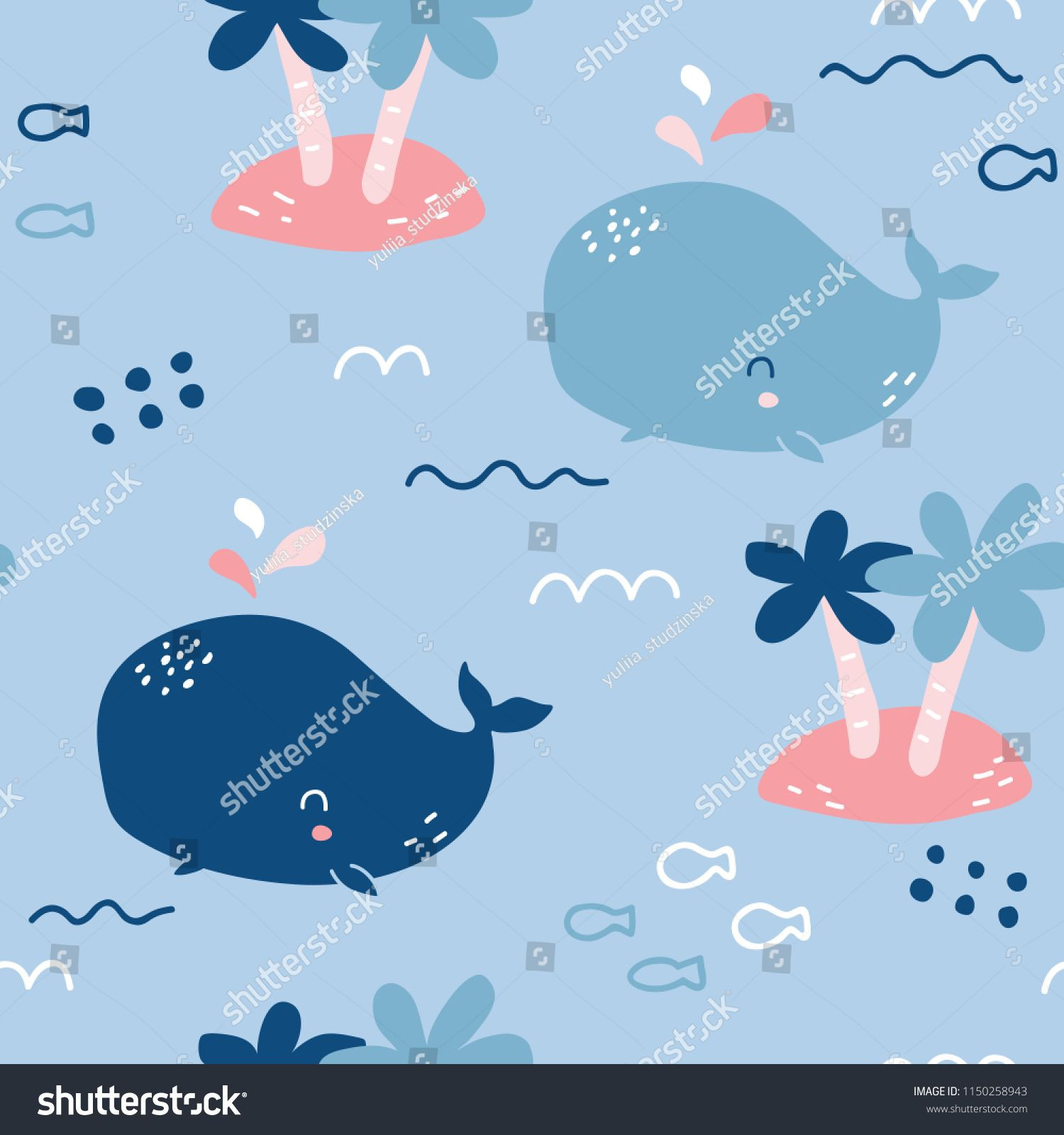 Vector Seamless Background Patterns In Scandinavian Style Of Business Card Template On Word