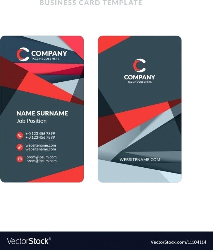 Vertical Business Card Template Word – Grupofive Of Business Card Vertical Template
