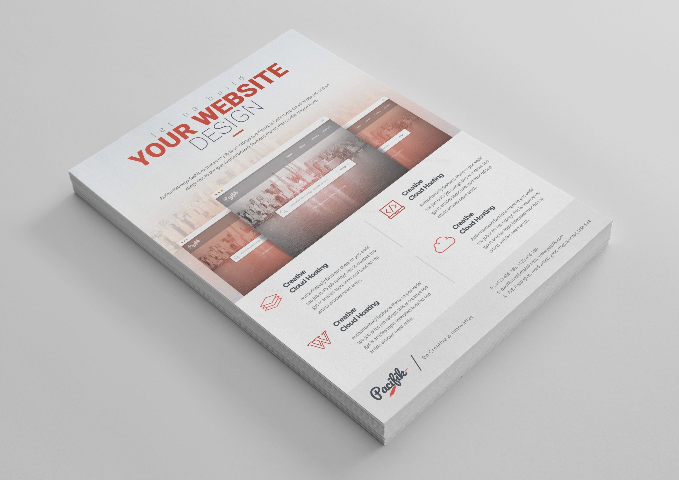 Web Professional Business Flyer Design Template 3