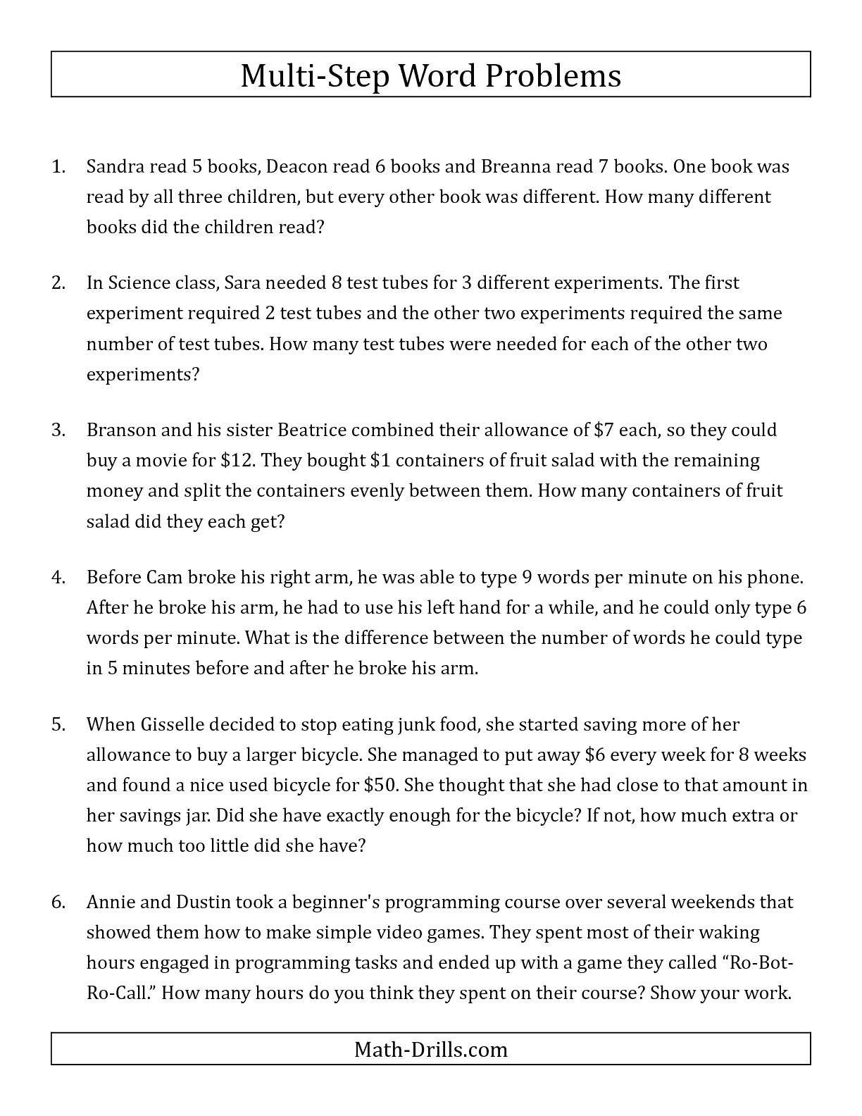 one step equation word problems worksheet amusing algebra and geometry math problems about solving multi step equations word problems worksheet sys