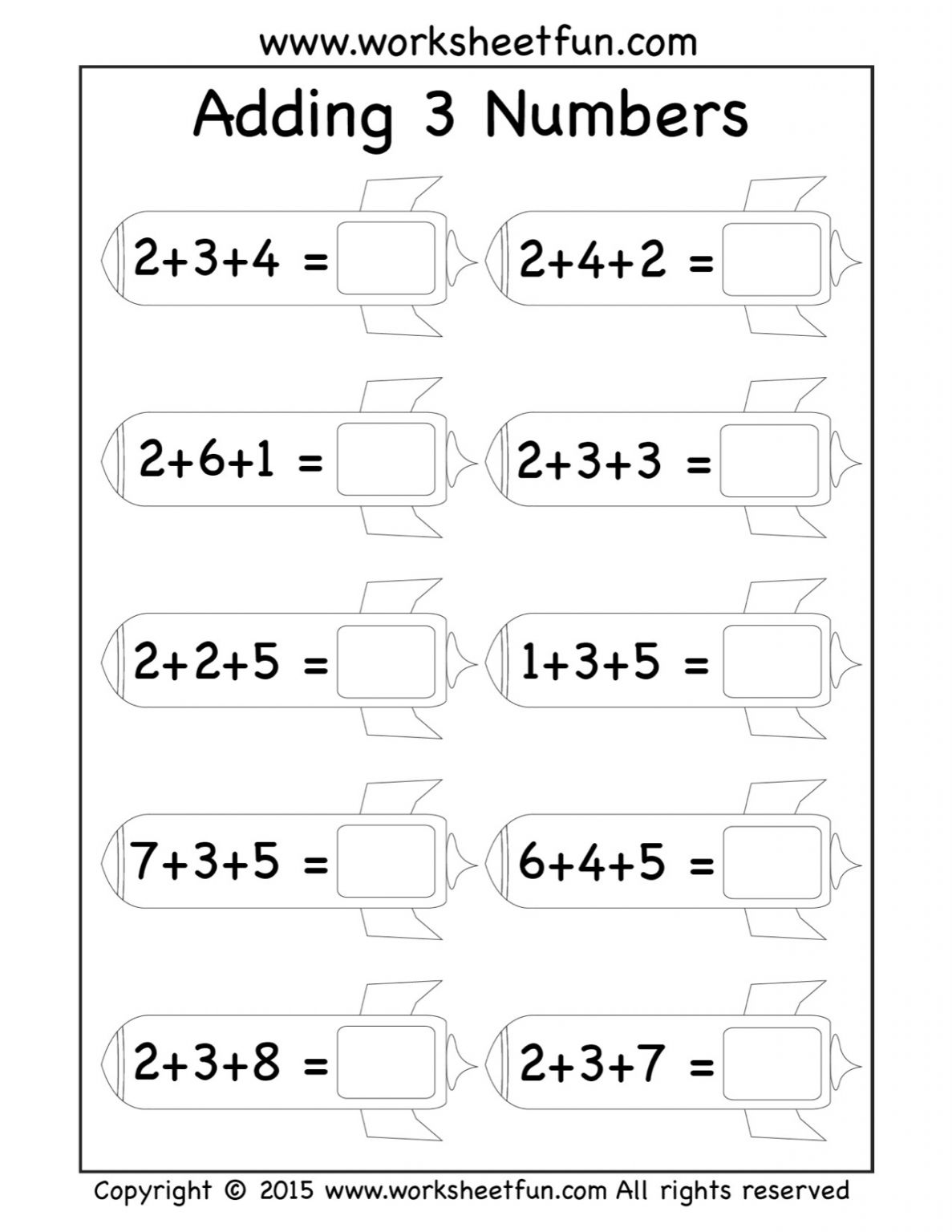 5 Free Math Worksheets First Grade 1 Addition Add 2 Digit 1 Digit ...