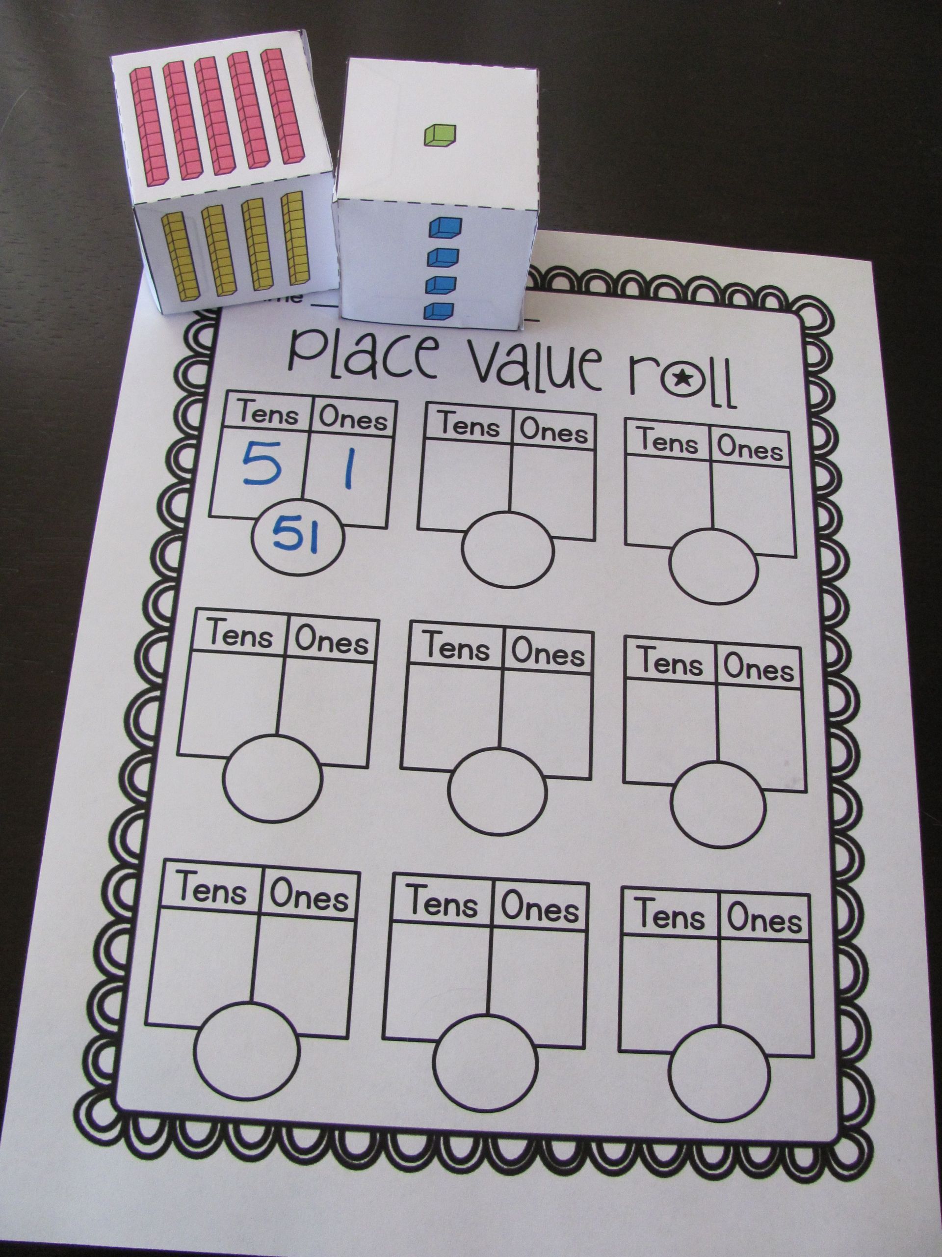 Free Math Worksheets First Grade 1 Place Value Rounding to the Nearest 10