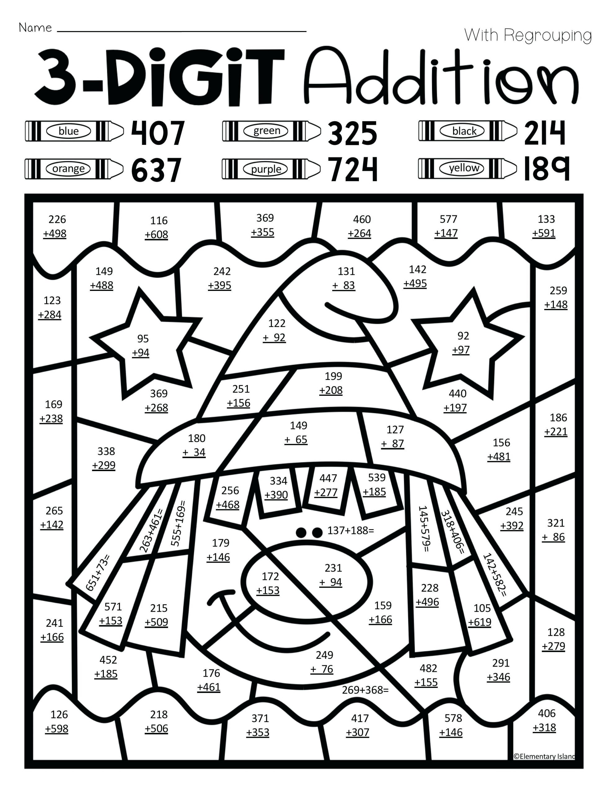 Free Math Worksheets First Grade 1 Subtraction Add and Subtract 3 Single Digit Numbers