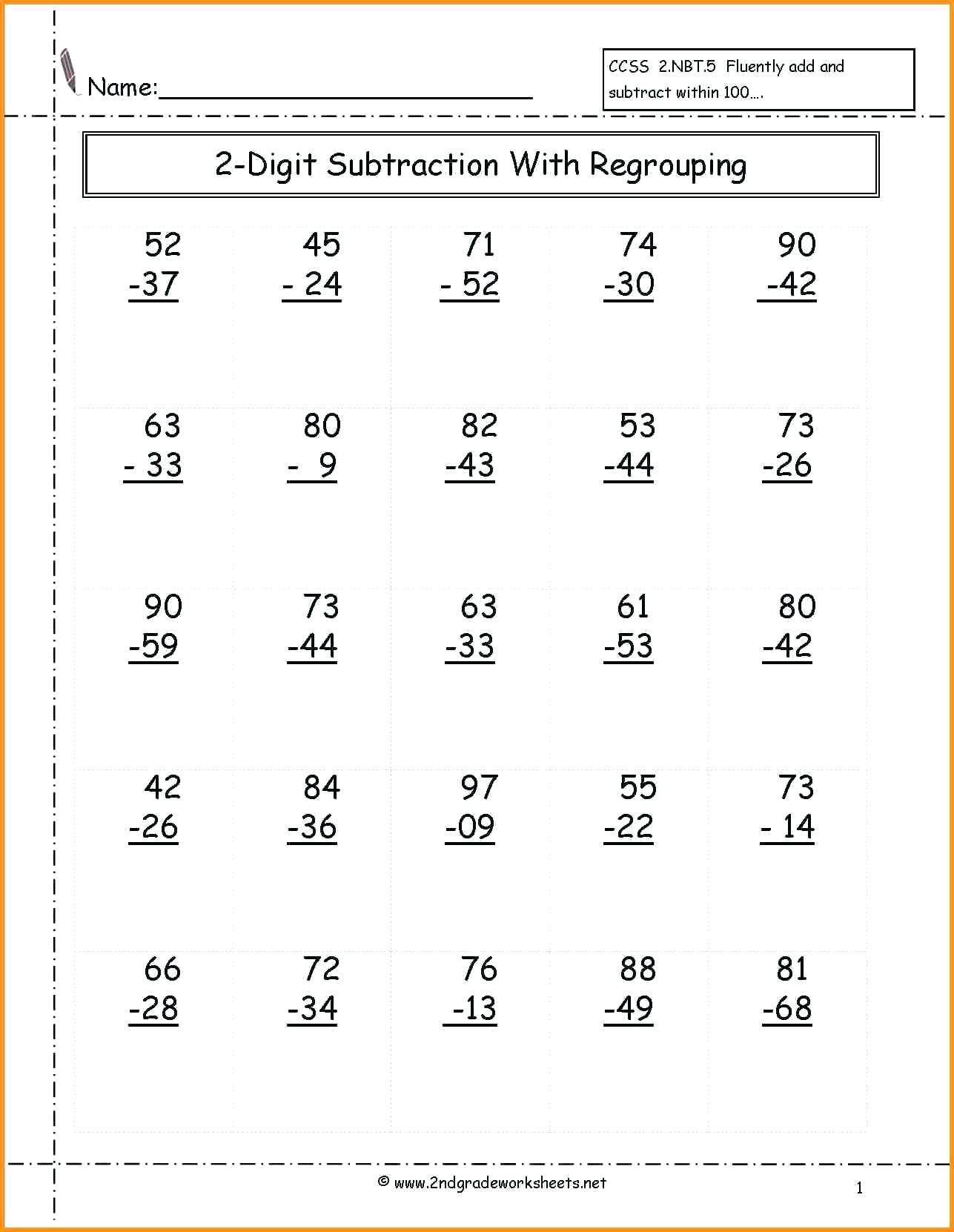 free printable worksheets for 2nd grade math print worksheet