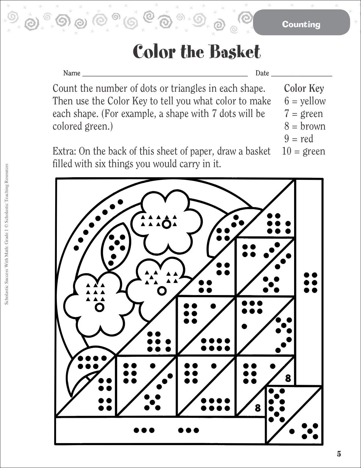 Free Math Worksheets First Grade 1 Subtraction Subtracting 1 Digit From 2 Digit No Regrouping