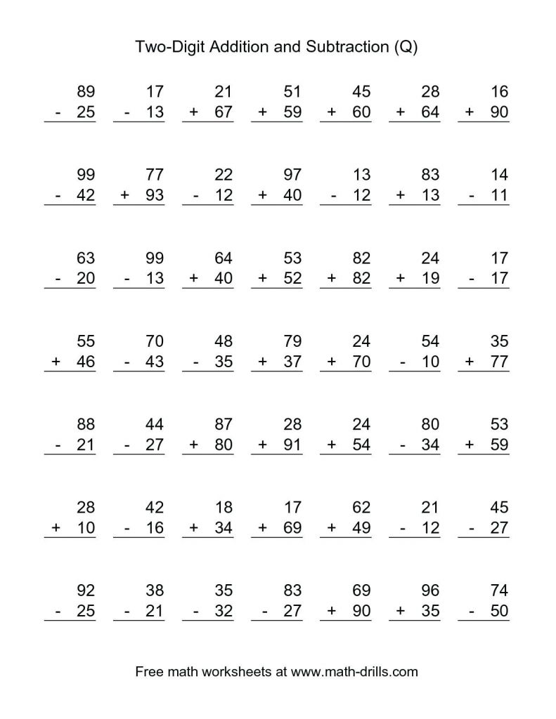 4 Free Math Worksheets Second Grade 2 Addition Add 3 Digit Numbers In Columns No Regrouping Amp 5134