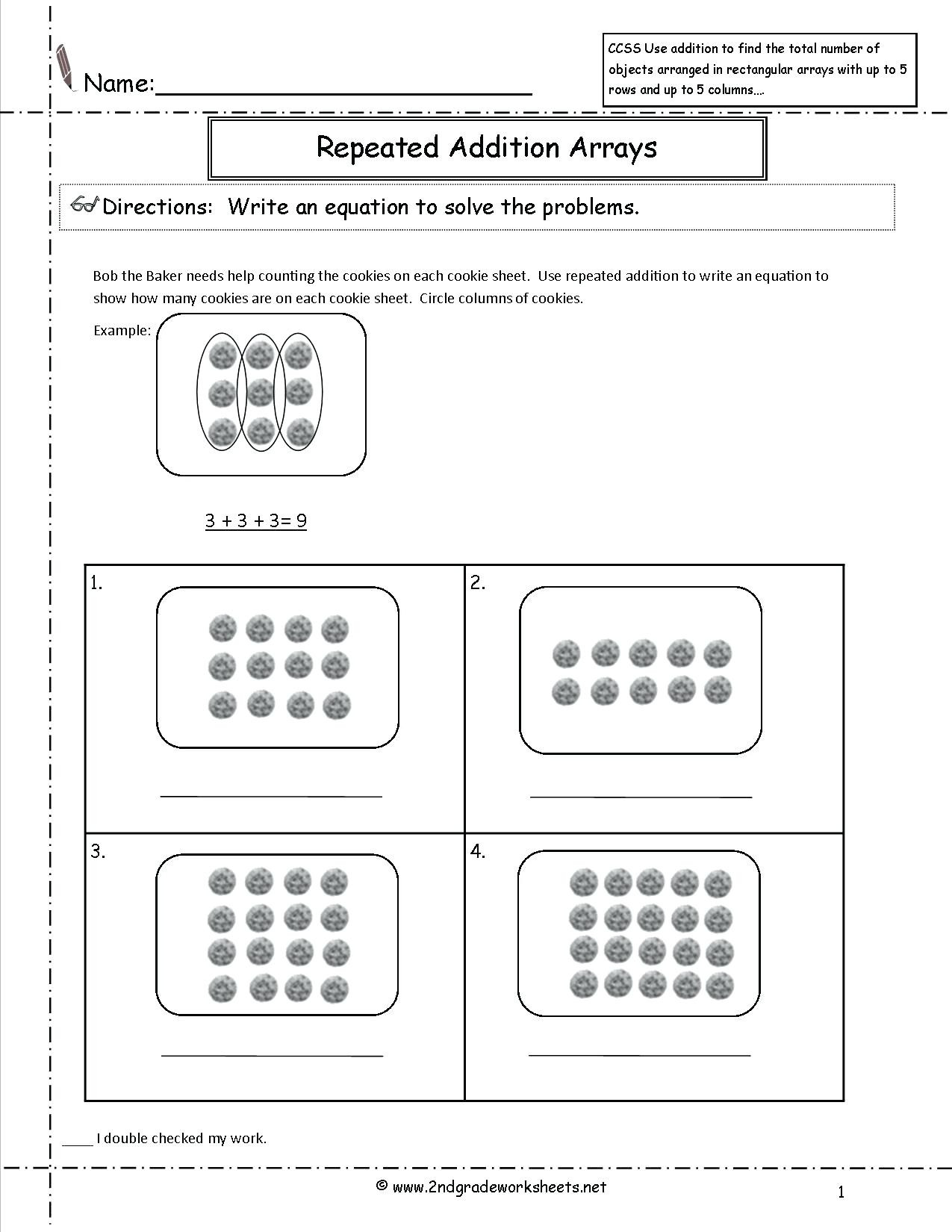 Free Math Worksheets Second Grade 2 Addition Add 4 2 Digit Numbers In Columns