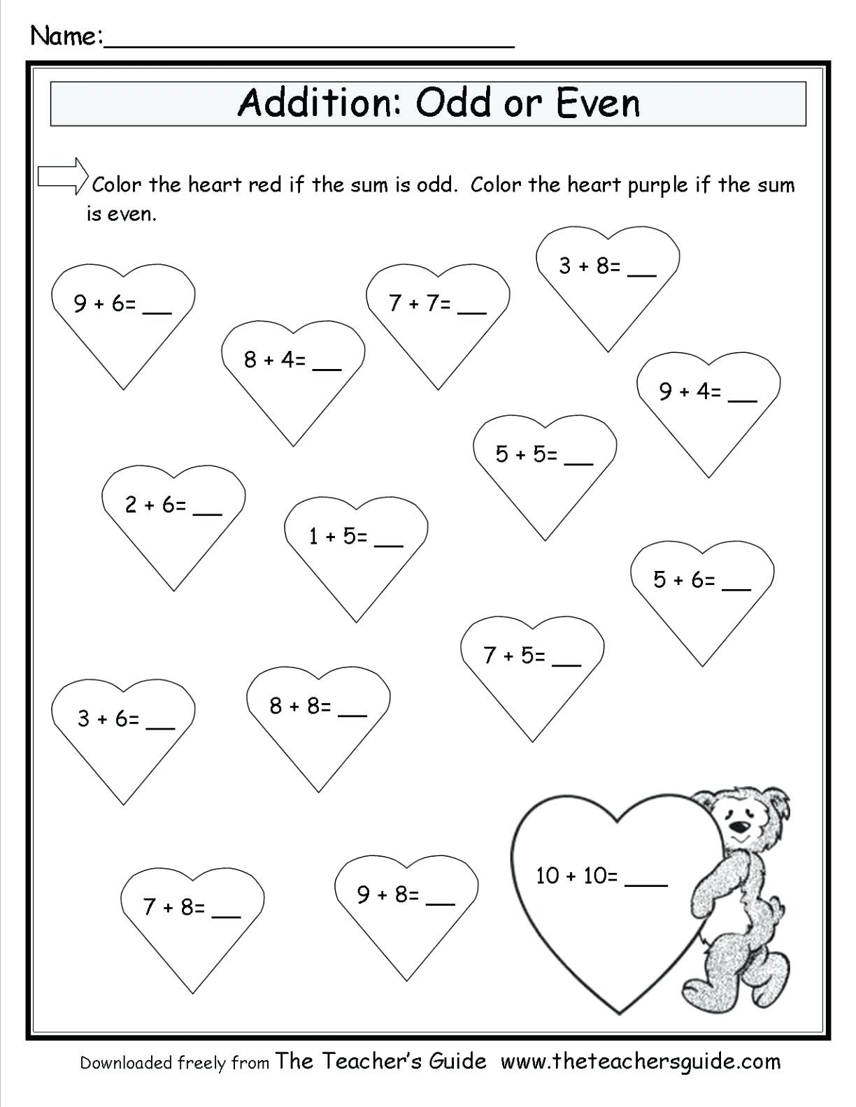 Free Math Worksheets Second Grade 2 Addition Adding whole Tens 2 Digits Missing Number