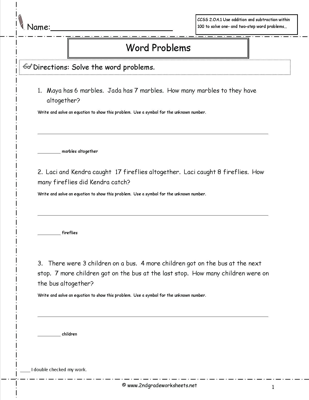2nd grade math problems solving worksheets word problems worksheets 2nd grade math problem solving worksheets