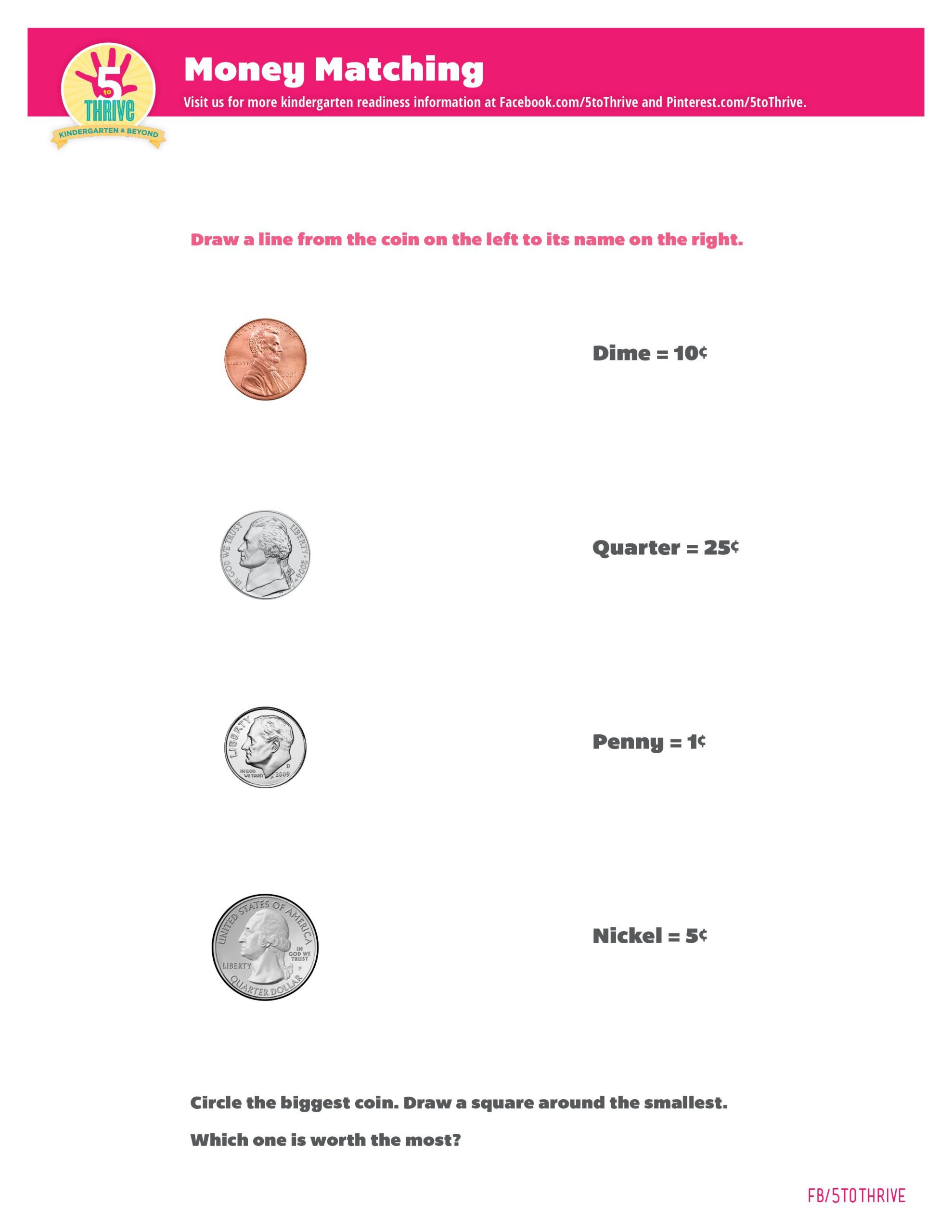 Free Math Worksheets Second Grade 2 Counting Money Counting Money Canadian Nickels Dimes
