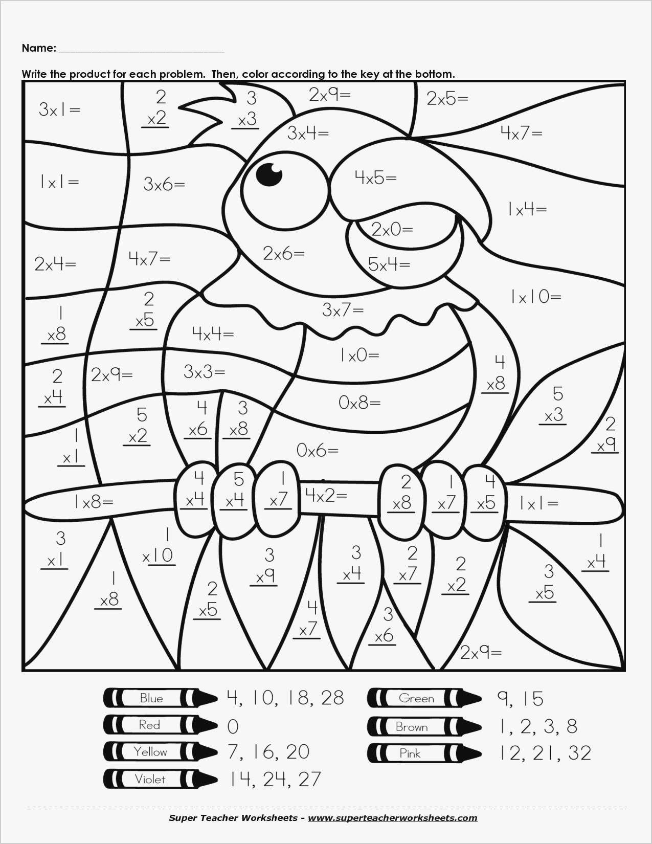 Free Math Worksheets Second Grade 2 Multiplication Multiply 2 Times Numbers Up to 30