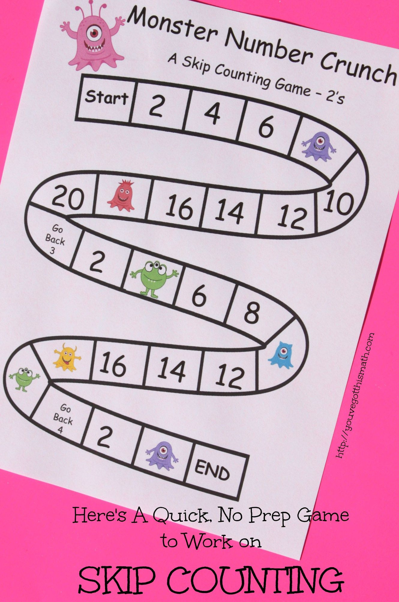grab these skip counting games for the classroom practice 2s to