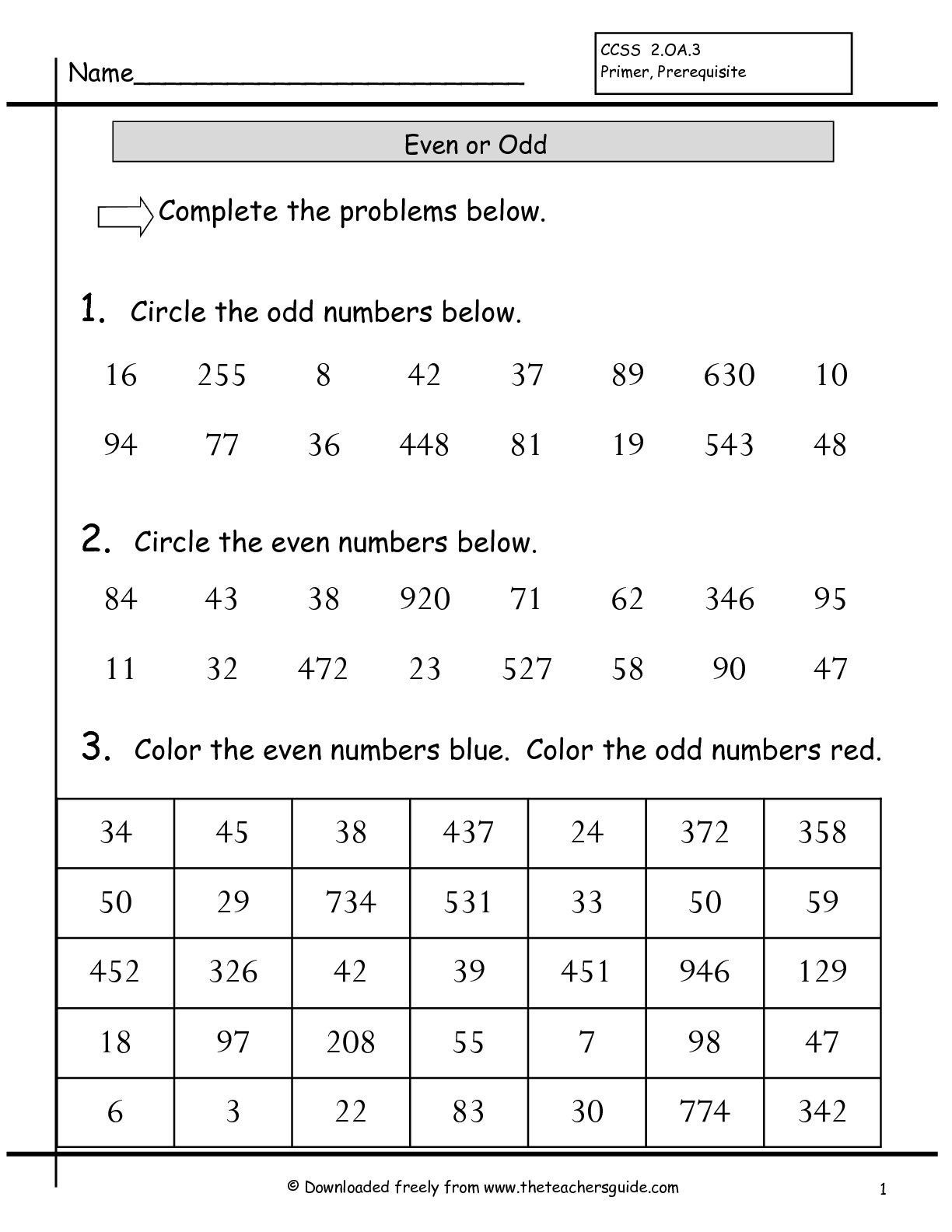Free Math Worksheets Second Grade 2 Skip Counting Skip Counting by 2 Odd