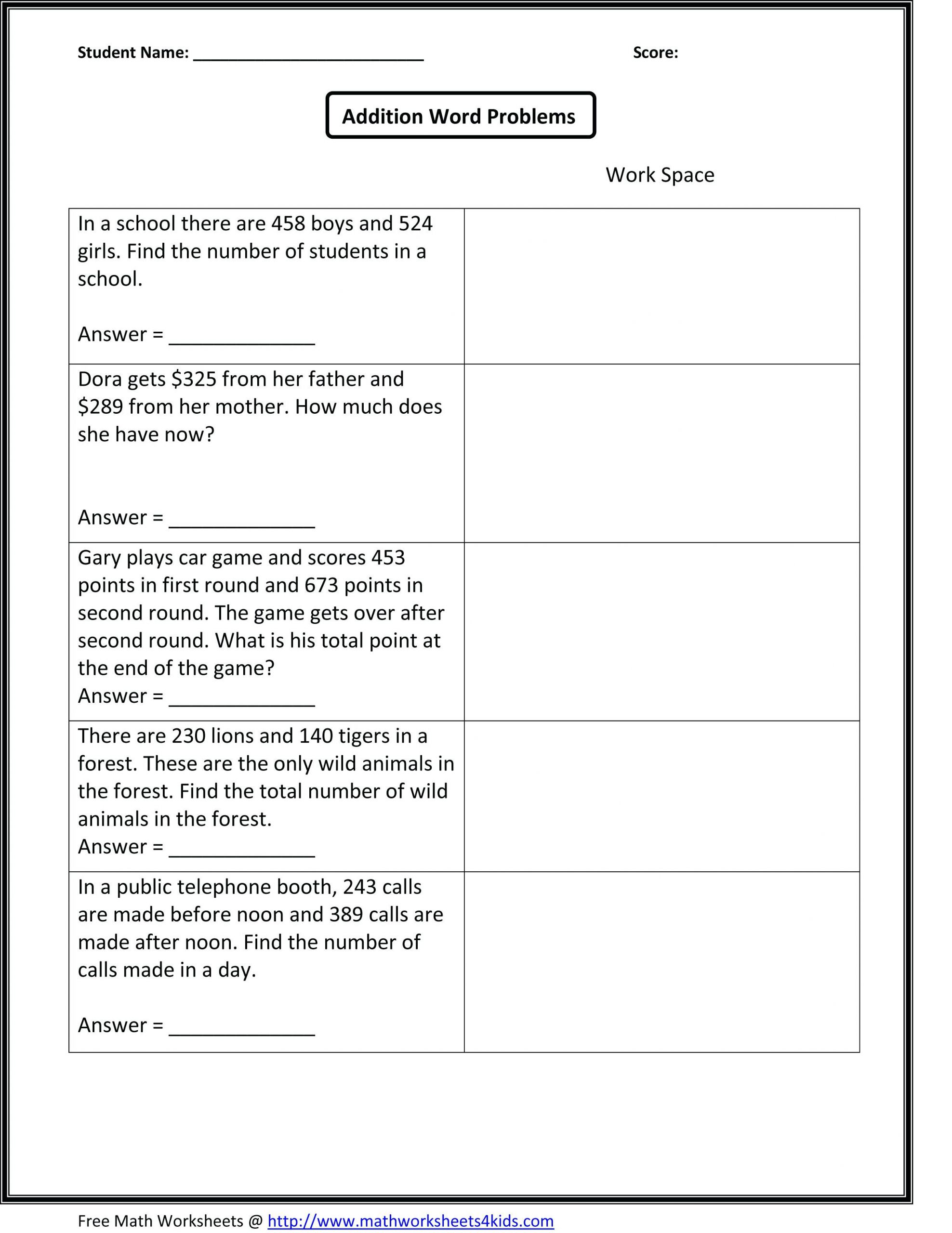Free Math Worksheets Second Grade 2 Subtraction Subtract 2 Digit Number From whole Hundreds