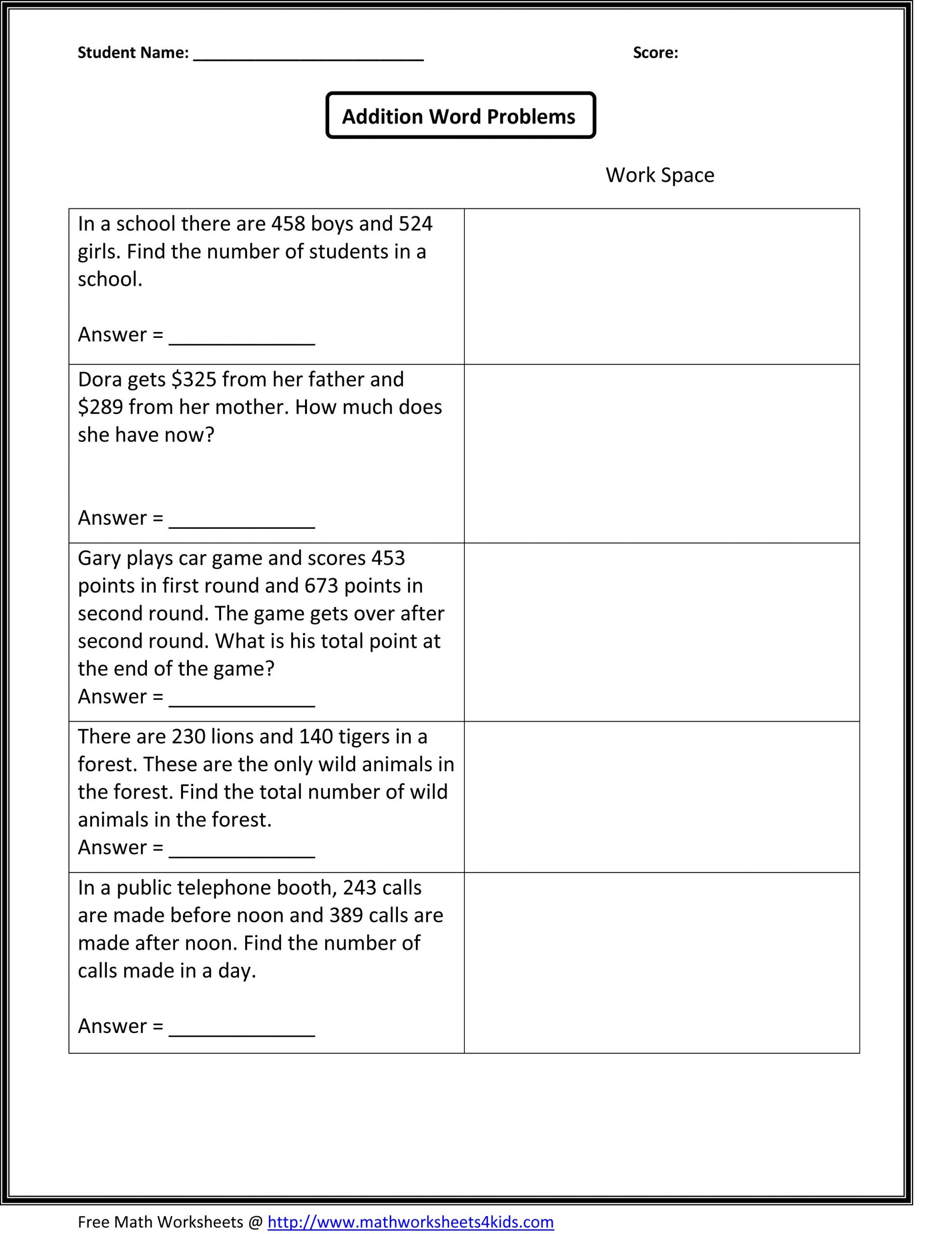 Free Math Worksheets Second Grade 2 Subtraction Subtract whole Tens From 3 Digit Numbers