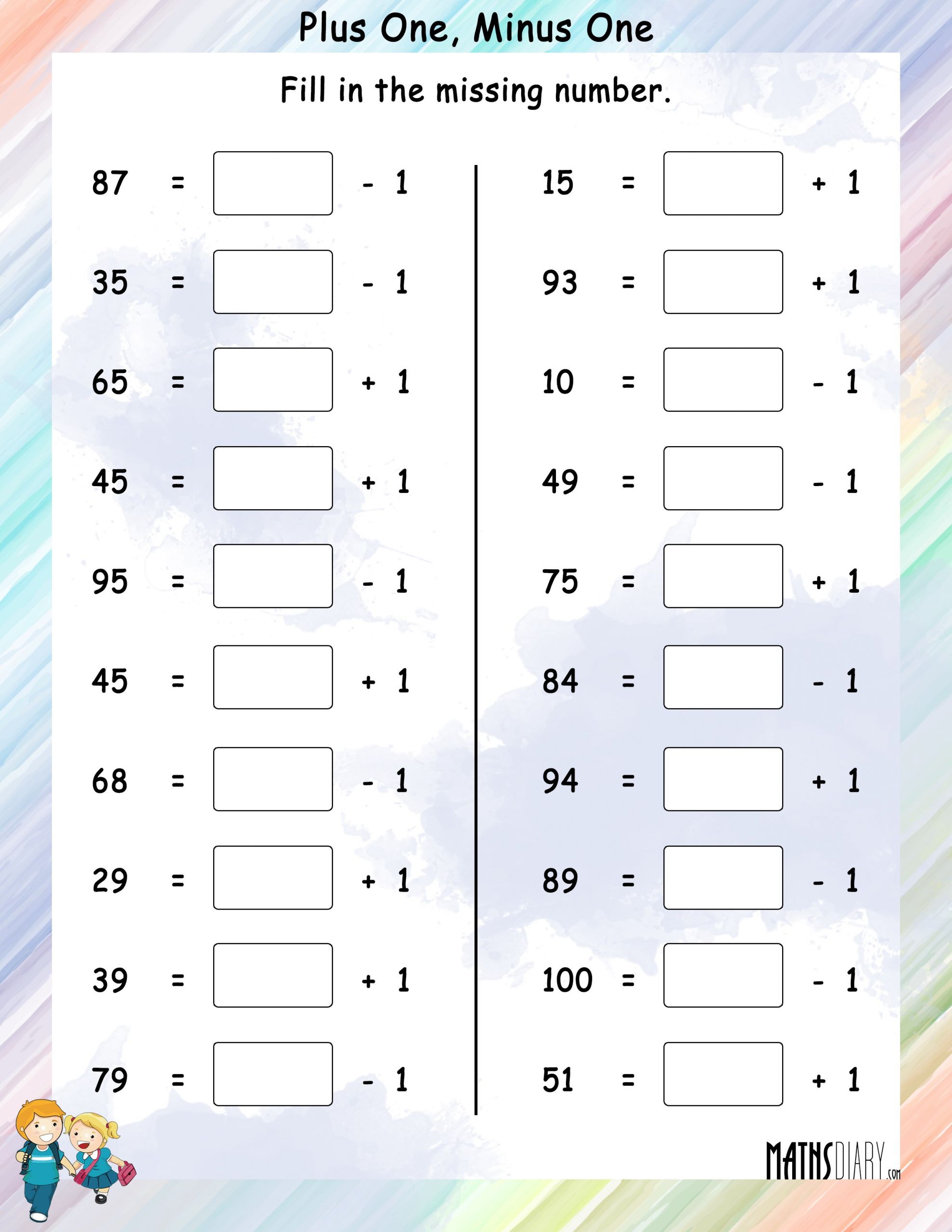 Free Math Worksheets Second Grade 2 Subtraction Subtracting 1 Digit From 2 Digit Missing Number